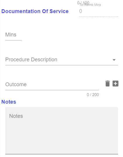Service Log Notes Creating service logs – eCSSS Nursing Services Mobile App Help